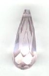 1 6x14mm Faceted Tear  Drop Light Amethyst Cubic Zirconia